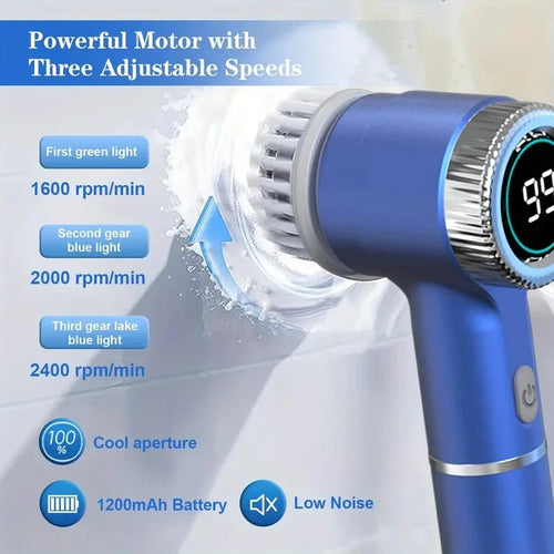 Brosse Nettoyante Électrique Multifonction — Sans Fil & Waterproof