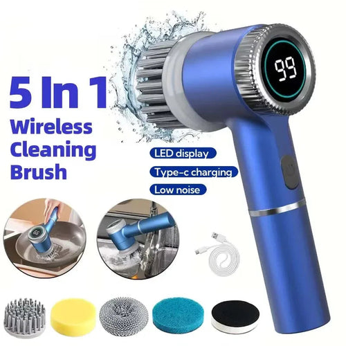 Brosse Nettoyante Électrique Multifonction — Sans Fil & Waterproof