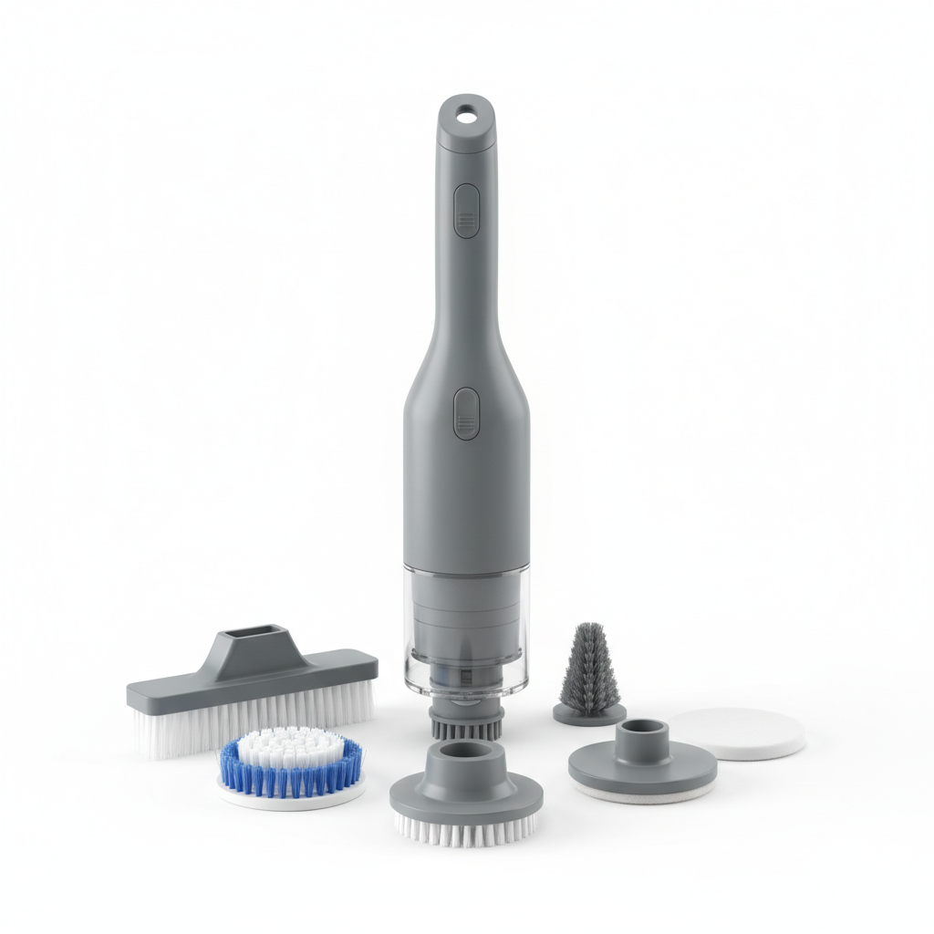 Brosse nettoyante électrique sans fil - Gris